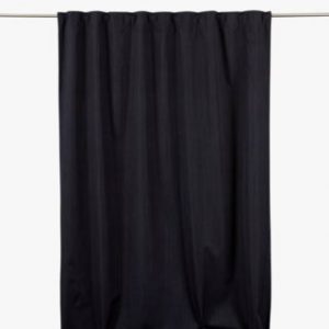 Blackout 135x240cm Curtain with m, Black pimennysverho musta