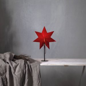 Tähti Mixa seisova metalli/paperi, musta/punainen