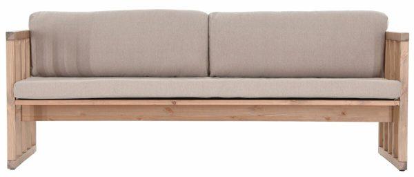 Kioto 3-istuttava sohva antiikkipetsattu/Texsilk hiekka 4212