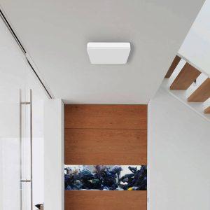 Kylpyhuoneen LED-kattolamppu Square tunnistimella