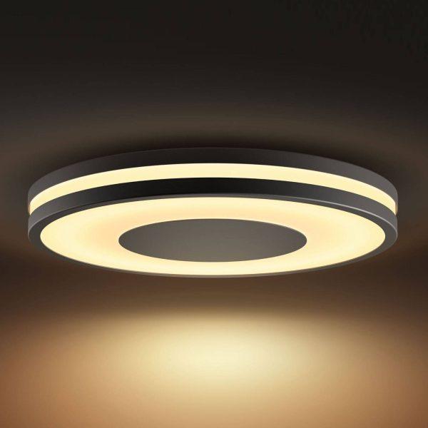 Philips Hue White Ambiance Being -kattovalo, musta