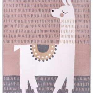 Hanse Home lasten matto Alpaca Dolly, harmaa pinkki, 200x290 cm