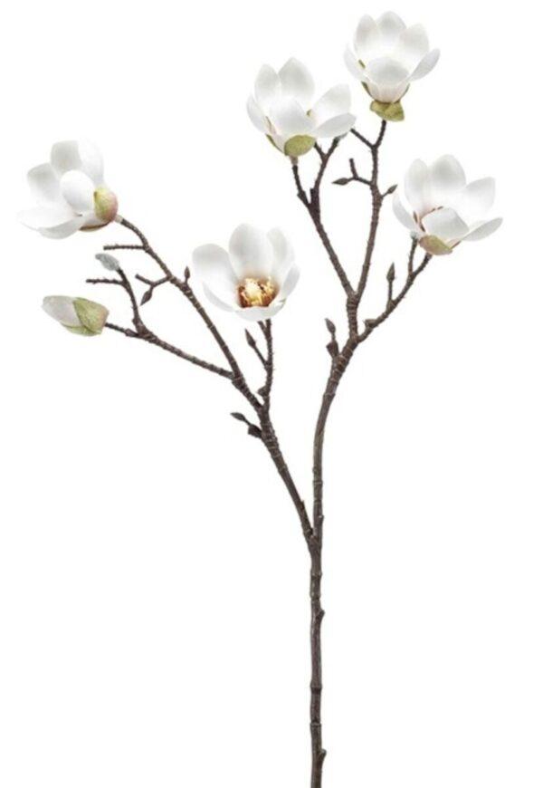Magnolia oksa tekokasvi 65 cm valkoinen