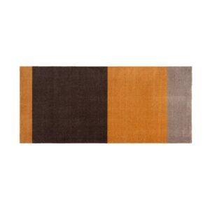 tica copenhagen Stripes by tica, vaakasuuntainen, käytävämatto Dijon-brown-sand, 90 x 200 cm