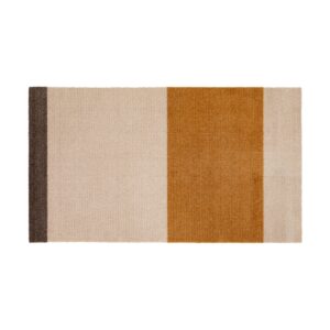 tica copenhagen Stripes by tica, vaakasuuntainen, käytävämatto Ivory-dijon-brown, 67 x 120 cm